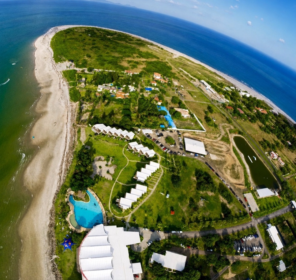 Aerial view of the peninsula